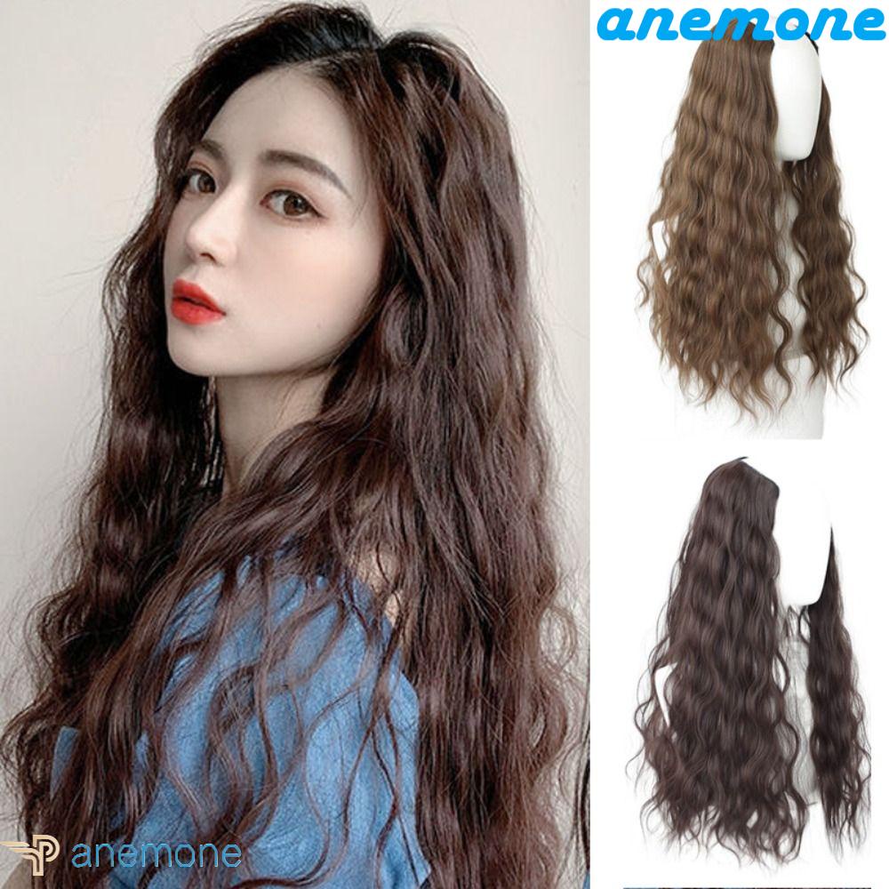 Bộ Tóc Giả Một Mảnh Kiểu Kẹp Gợn Sóng Tự Nhiên Vô Hình Cho Nữ Dự Tiệc