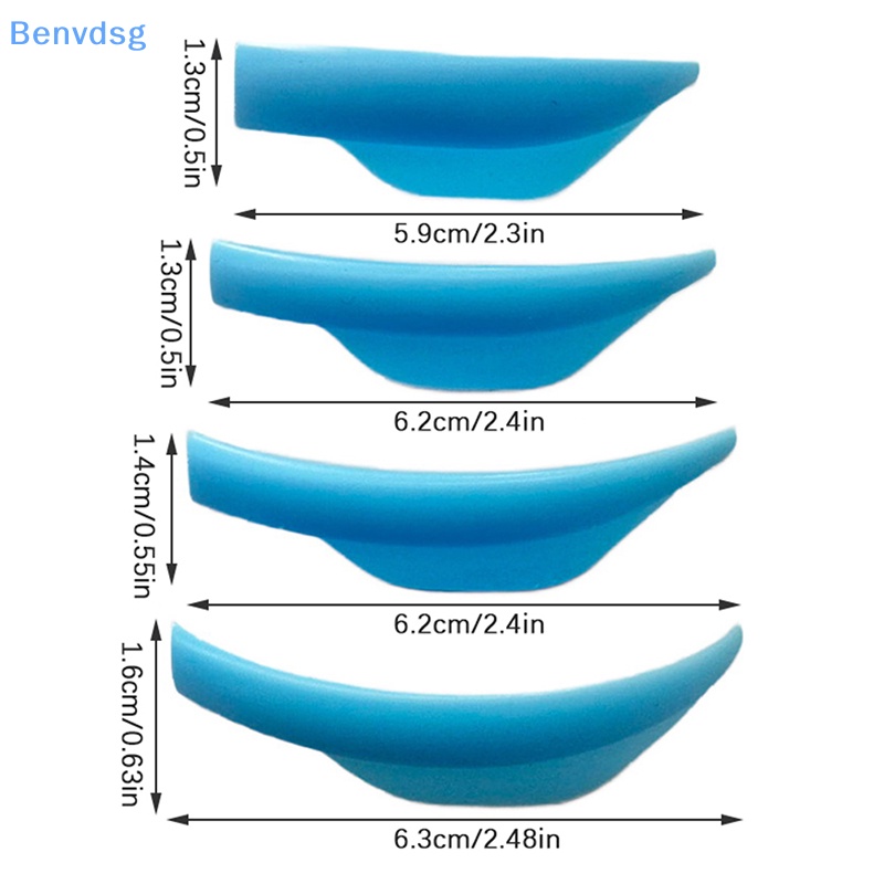 Bộ 4 Cặp Đệm Silicone Hỗ Trợ Uốn Mi Giả