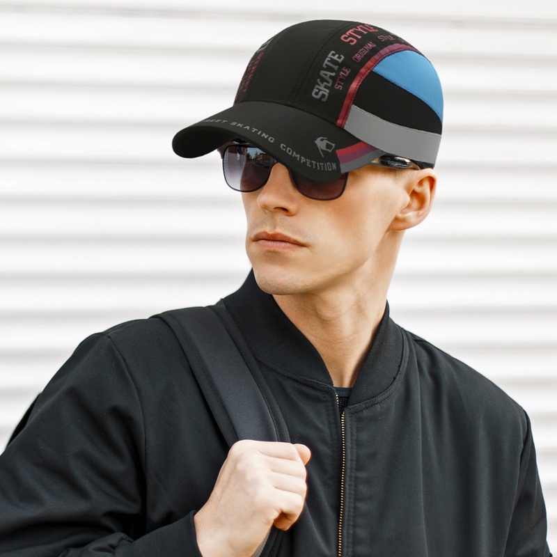 Mũ Lưỡi Trai Phối Lưới Nhanh Khô In Họa Tiết Thời Trang Mùa Hè Cho Nam Và Nữ