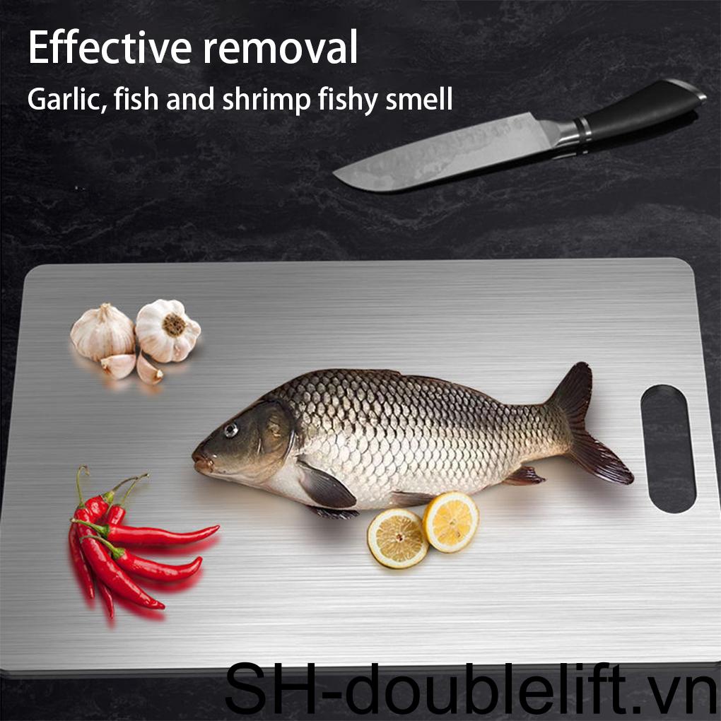 Thớt Cắt Thực Phẩm Bằng Thép Không Gỉ Tiện Dụng Cho Nhà Bếp