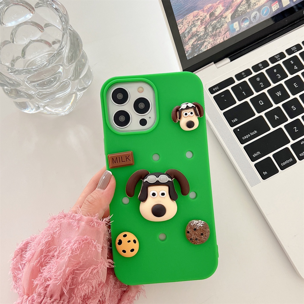 Ốp Điện Thoại Tpu Silicon Mềm Màu Kẹo Hình Chú Cún Sanrio 3D DIY Cho iPhone 14 13 12 11 Pro Max