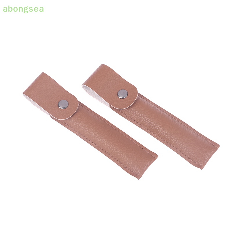 Abongsea Túi Rỗng Đựng Nhíp Gắn Lông Mi Giả Bằng Da PU An Toàn