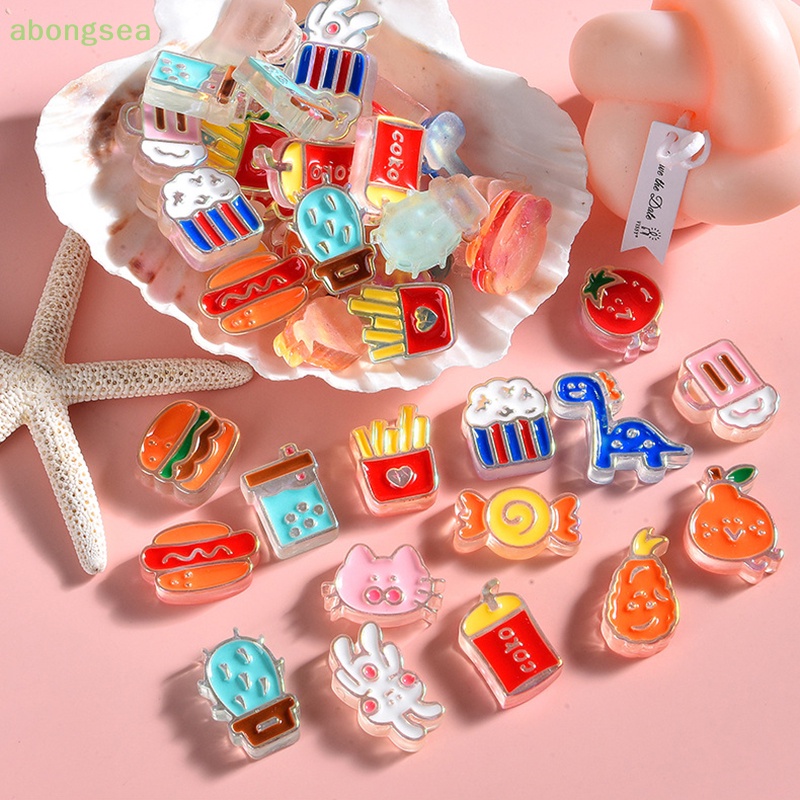 Abongsea Set 10 Phụ Kiện Trang Trí Ốp Điện Thoại Diy Dễ Thương Xinh Xắn