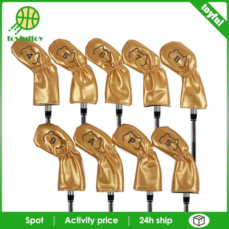 Bộ 9 Vỏ Bọc Bảo Vệ Đầu Gậy Đánh Golf Chất Lượng Cao