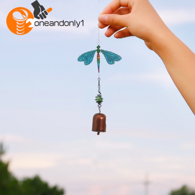 Bộ Tranh Đính Đá Tự Làm Treo Tường Trang Trí Hình Chuông Gió