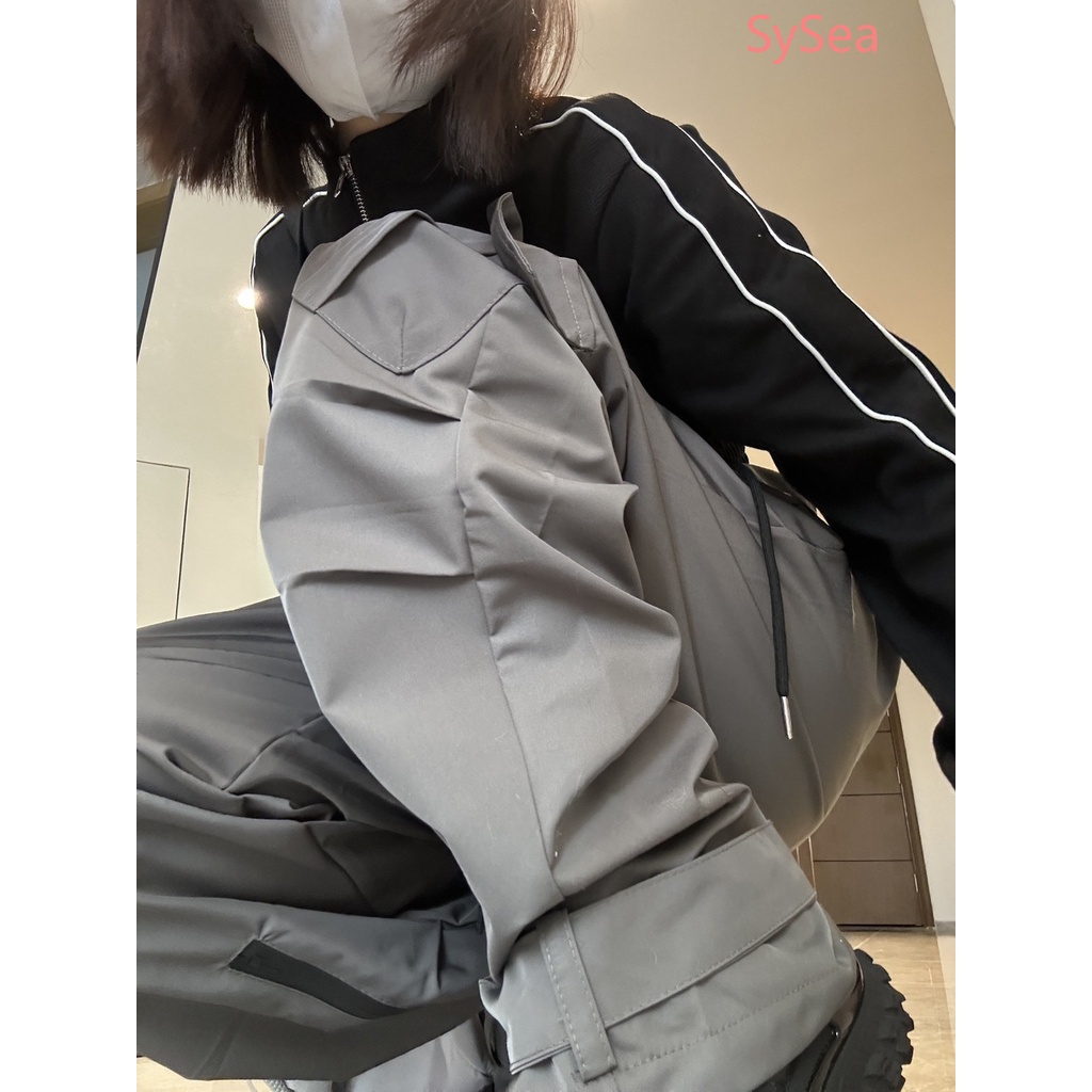 Quần Dài Ống Đứng Phong Cách Hip Hop Thời Trang Cá Tính Cho Nữ