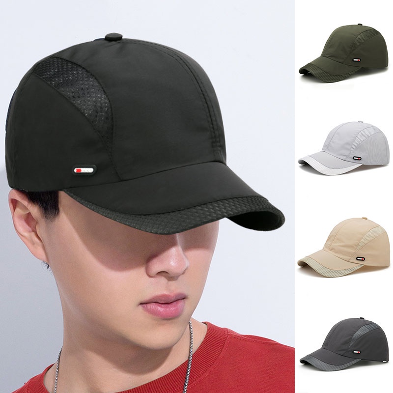 Mũ Lưỡi Trai Thể Thao Chống Nắng Phối Lưới Thoáng Khí Nhanh Khô Thời Trang Mùa Hè Cho Nam