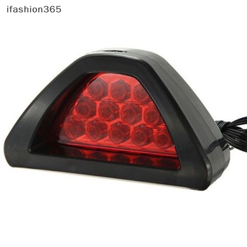 Đèn Led Tam Giác 12 Bóng ifashion365 12V F1 Gắn Đuôi Xe Hơi Phong Cách Thể Thao