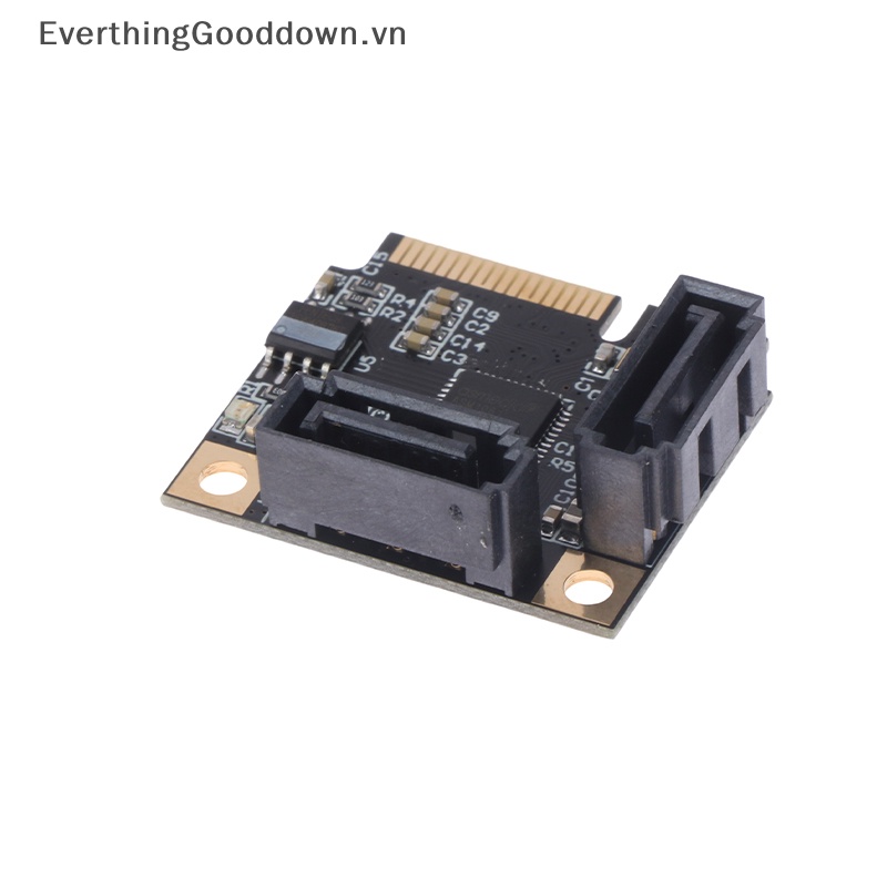 Everthingooddown ASM1061 Mini PCIE Sang SATA3.0 Và Phụ Kiện Đi Kèm