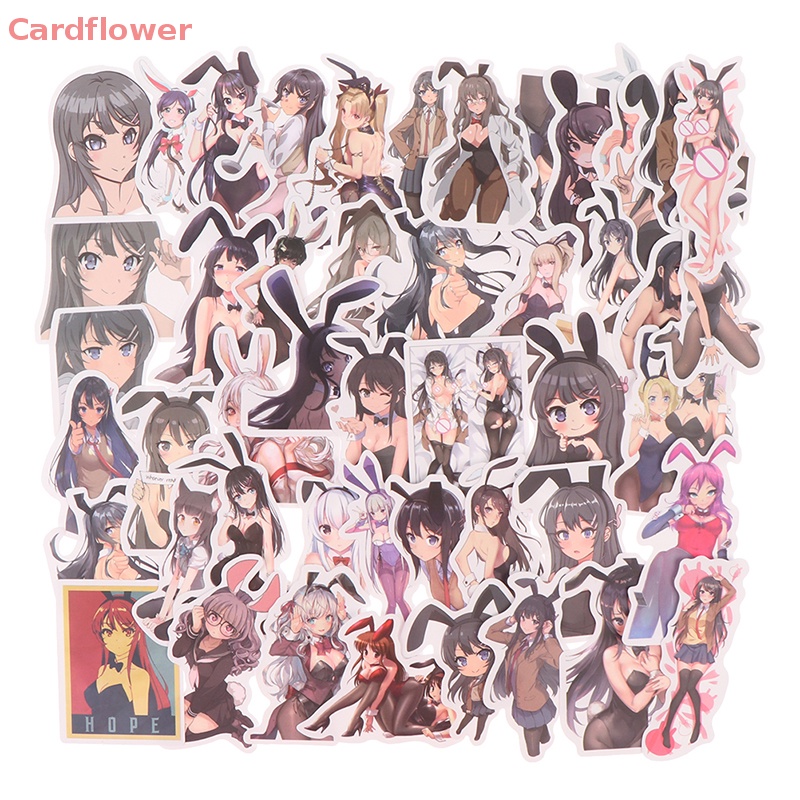 Bộ 50 Miếng Dán Chống Thấm Nước Họa Tiết Anime Graffiti Gợi Cảm Mới