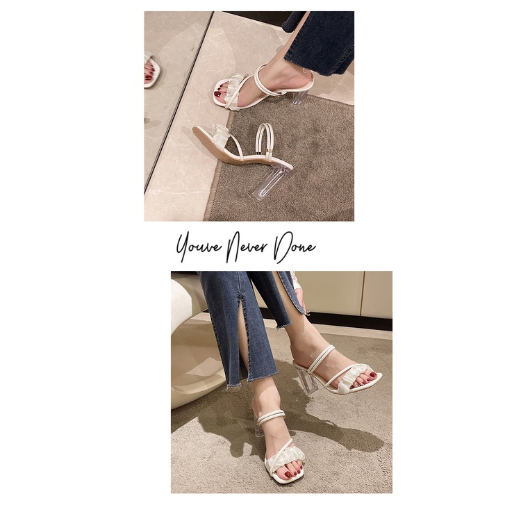 Thanh lịch giày cao gót nữ  Sandal Cao Gót Mũi Nhọn AB2447