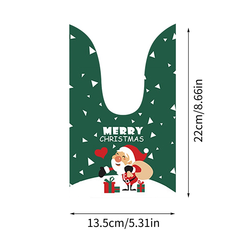 Set 50 Túi Đựng Bánh Quy Hình Tai Thỏ Xinh Xắn