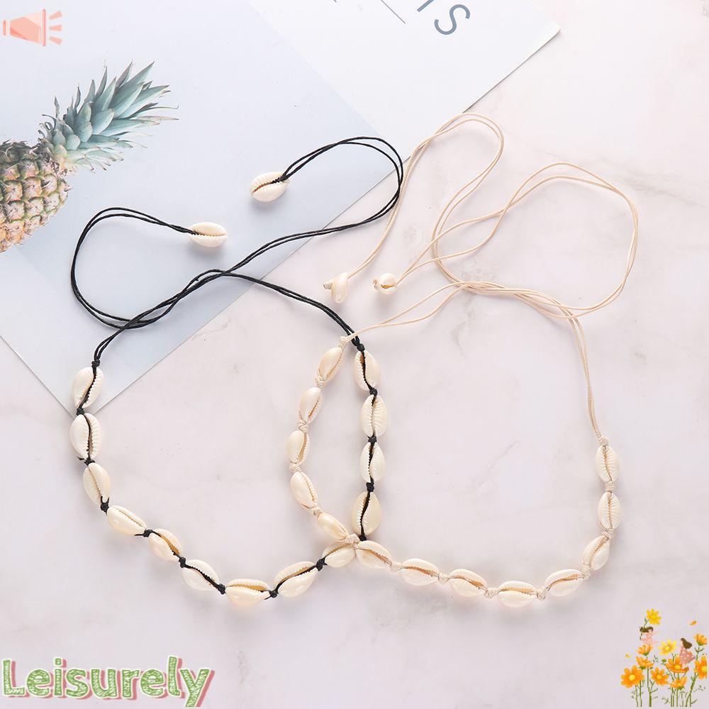 Vòng cổ Đính Vỏ Sò Phong Cách Bohemian Thời Trang Đi Biển Mùa Hè