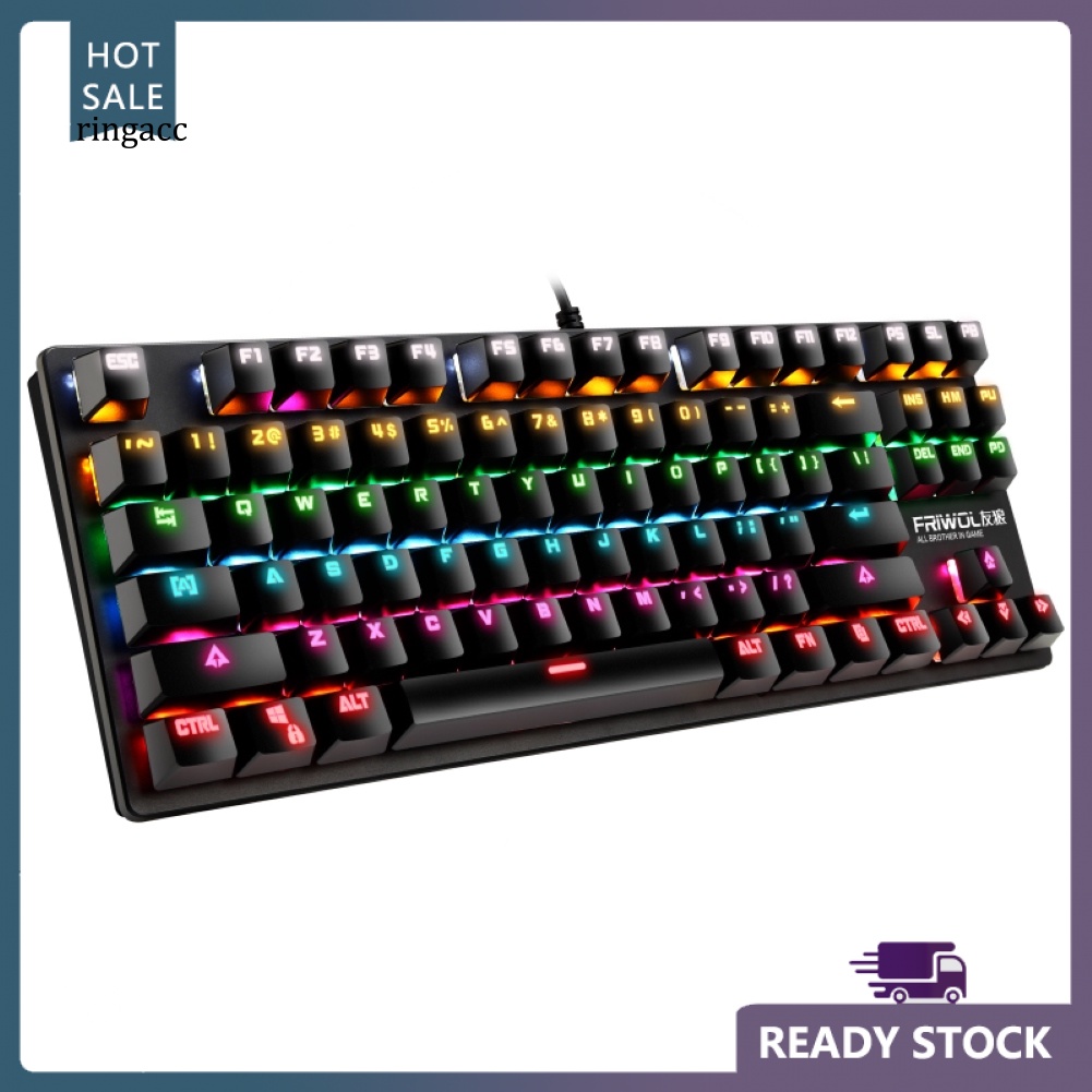 Bàn PhíM Cơ Gaming RGA G50, Trục Xanh RGB NhiềU MàU Cho MáY TíNh