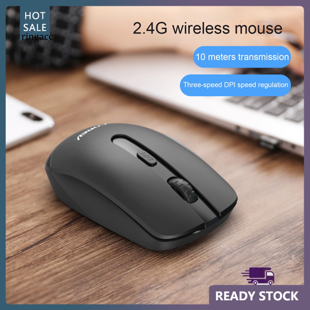 Chuột Quang RGA FV180 Không Dây 2.4Ghz Có Thể Điều Chỉnh Tiết Kiệm Điện Cho Laptop