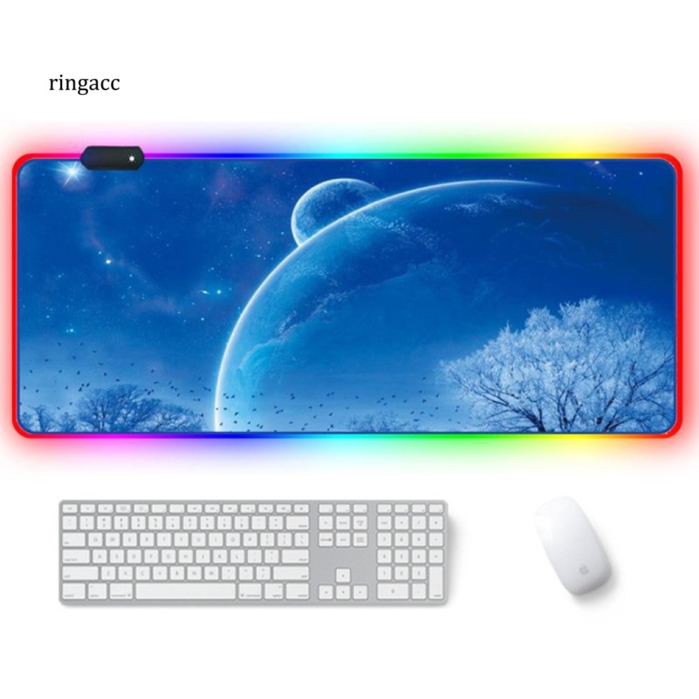 Đệm Lót Chuột RGA RGB LED Dạ Quang Dành Cho Game Thủ