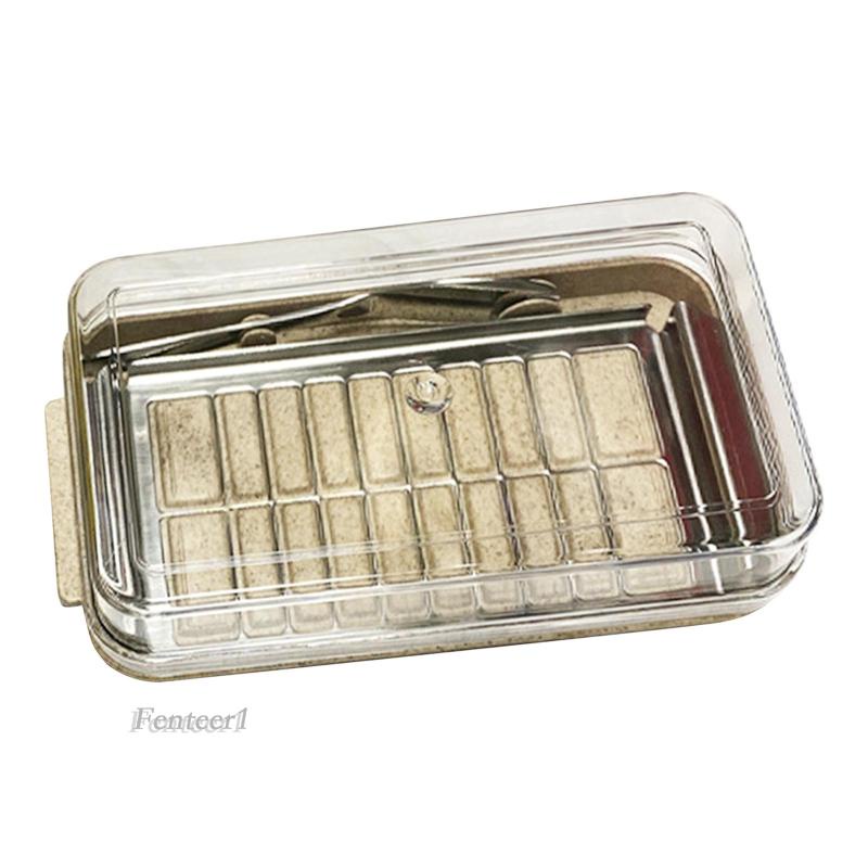 Hộp Đựng Bơ Có Nắp Đậy Fenteer1