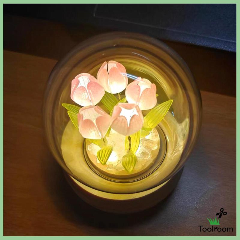 Đèn Ngủ Hình Bông Hoa Dùng Trang Trí Bàn DIY