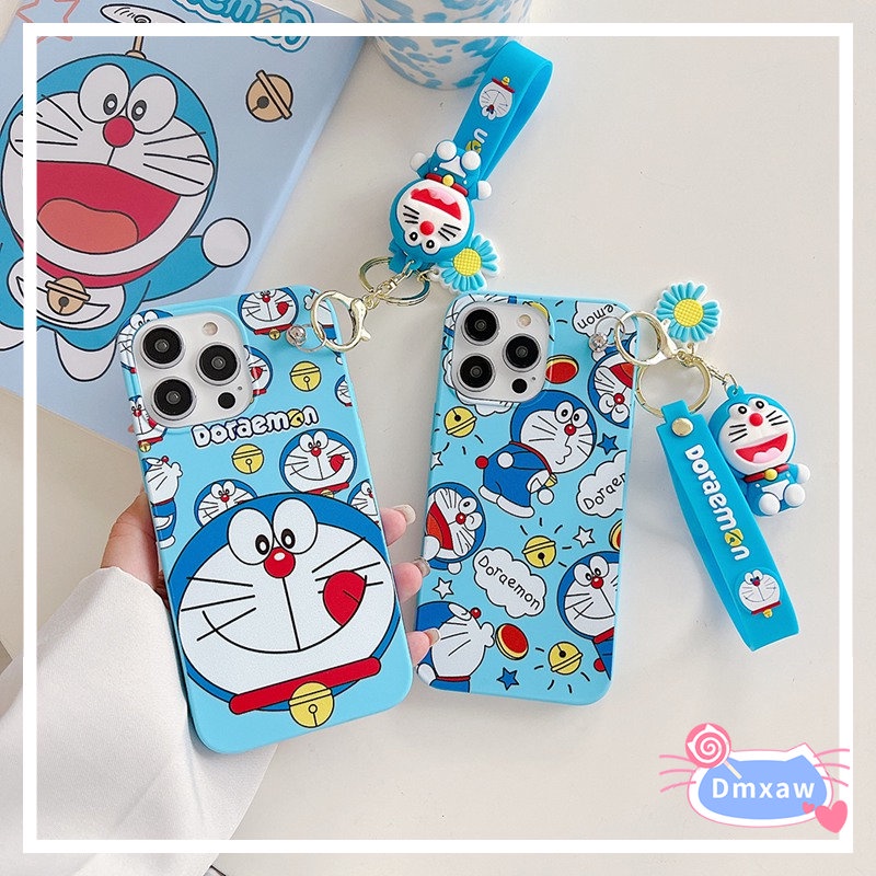 Ốp Điện Thoại Mềm Có Móc Khóa Doraemon Cho Samsung Galaxy A14 / 73 / 54 / 53 / 34 / 33 5G / 32 4G / 32 5G / 23 / 03S / 03 /