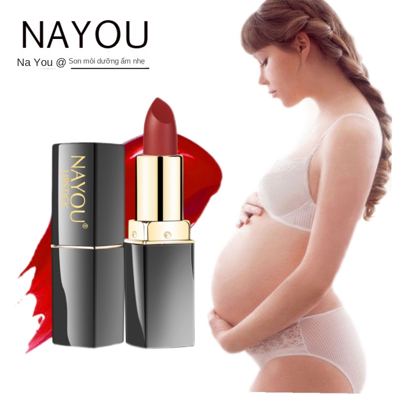 son cho bà bầu Son Môi Dưỡng Ẩm Chống Thấm Nước Không Chì Thích Hợp Cho Phụ Nữ Mang Thai cỏ mềm homelab