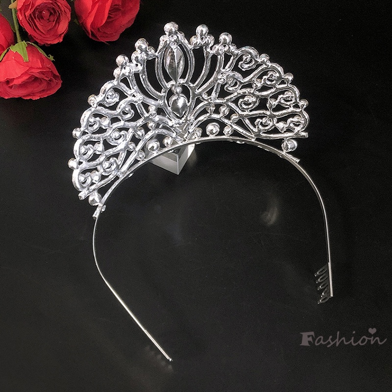 Vương Miện Cài Tóc Đính Ngọc Trai Sang Trọng Cho Cô Dâu