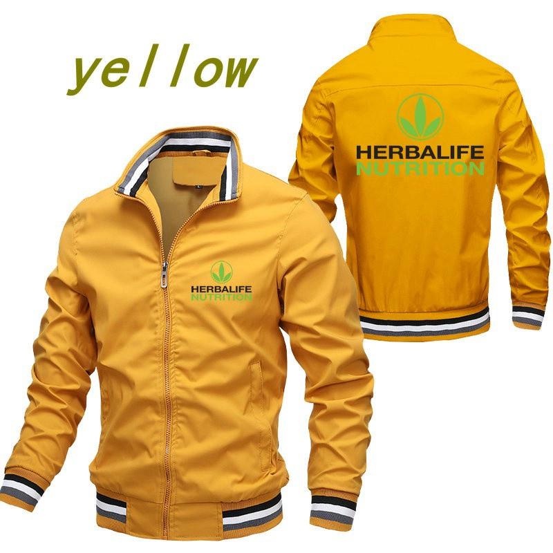 HERBALIFE Áo Khoác Bóng Chày Khóa Kéo Thời Trang Cao Cấp Cho Nam