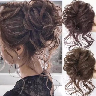  Dây Cột Tóc Cao Su Co Giãn Phối Tóc Giả Dài Xoăn Tự Nhiên Thời Trang Hàn Quốc Cho Nữ 