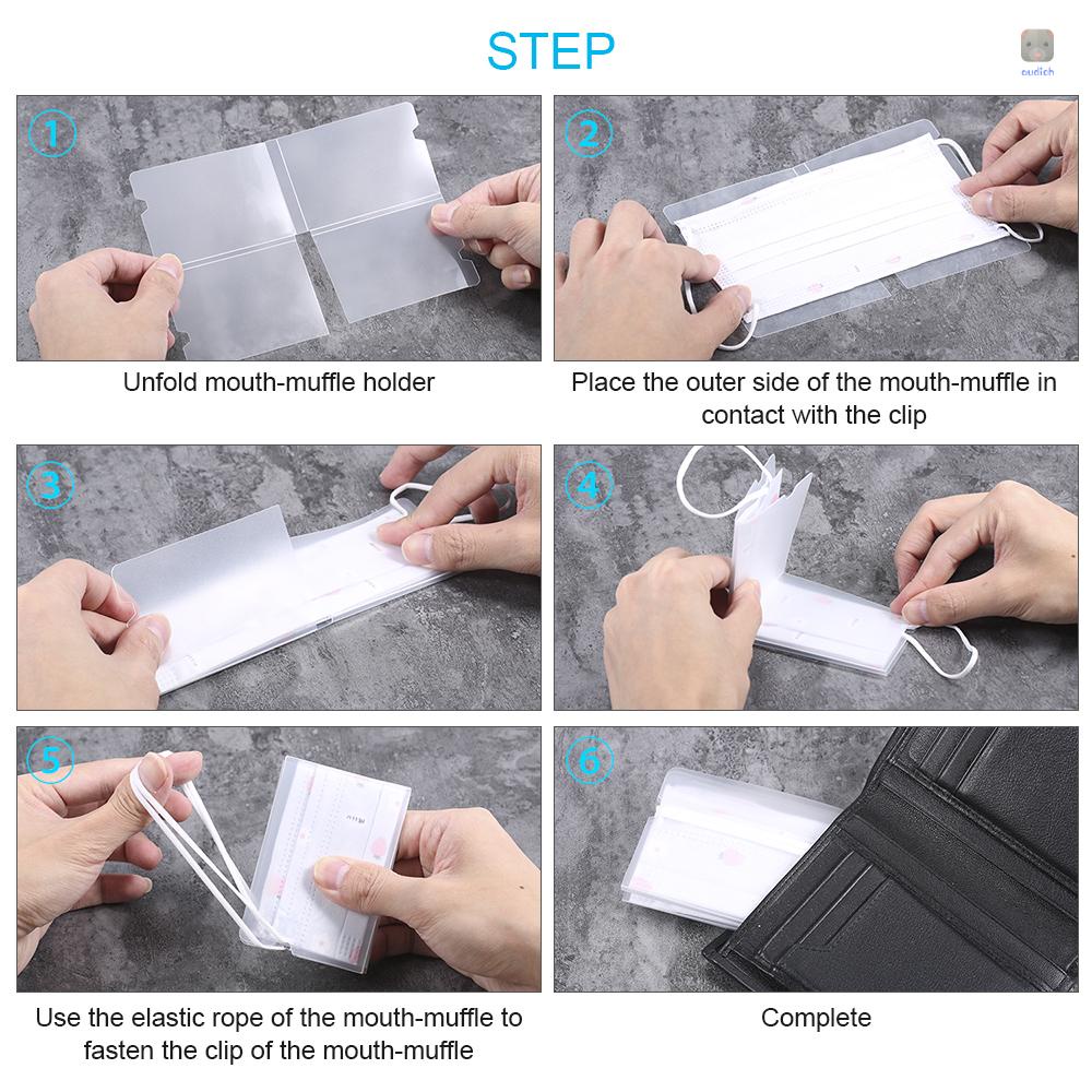 Set 10 Kẹp Giữ Khẩu Trang Dùng Một Lần Có Thể Gấp Gọn Tiện Lợi