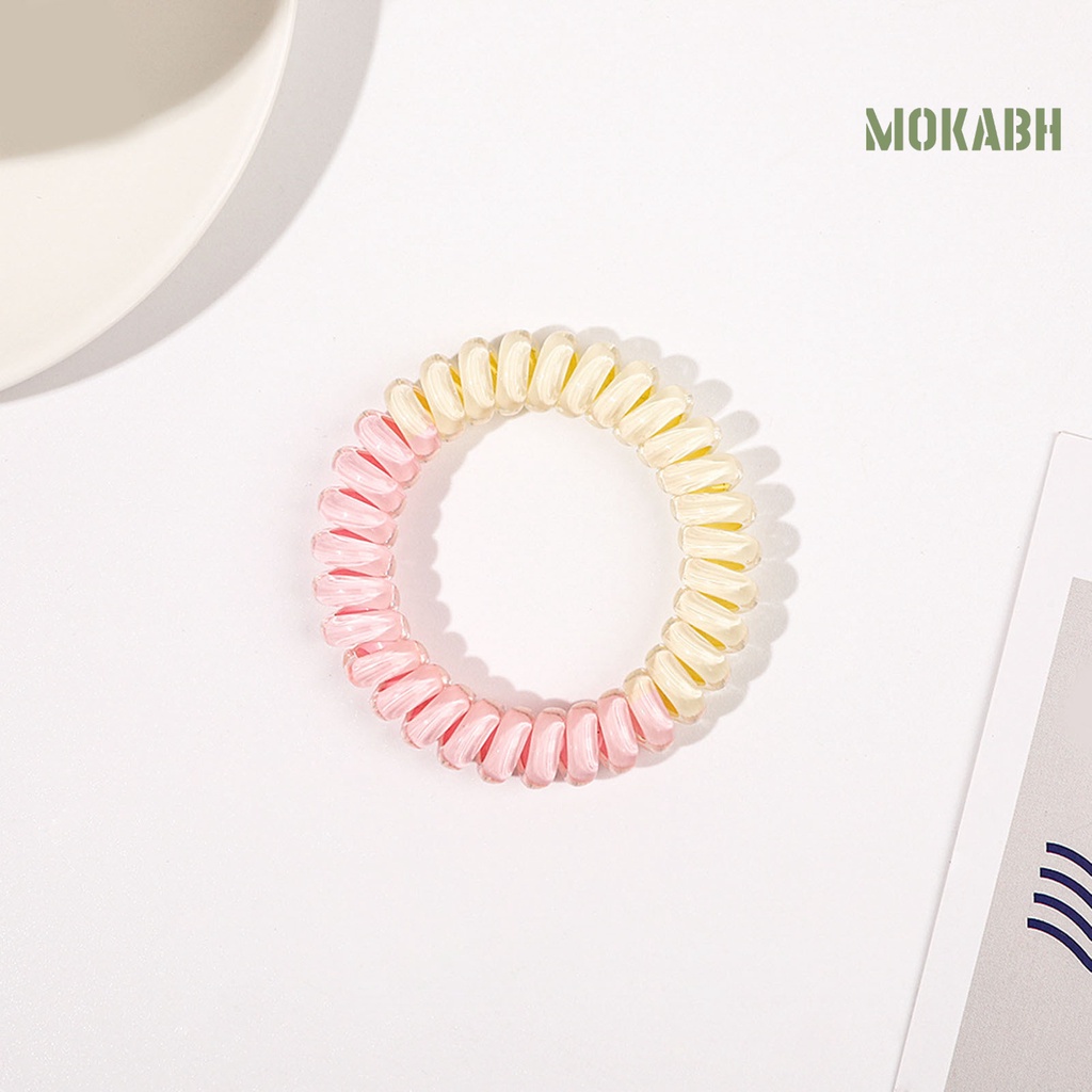 1 Cặp Dây Buộc Tóc Co Giãn Tốt Màu Sắc Ngọt Ngào Thời Trang Cho Nữ