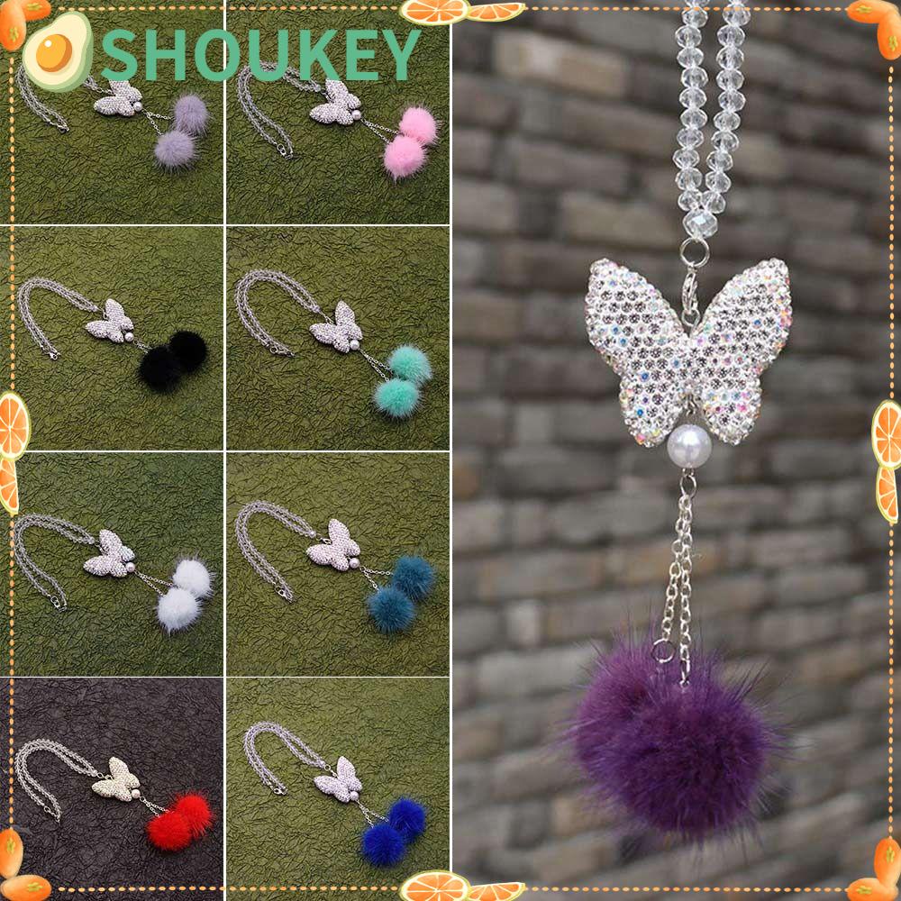 Xe Hơi SHOUKEY Car|Dây Chuyền Mặt Bướm Đính Bóng Lông
