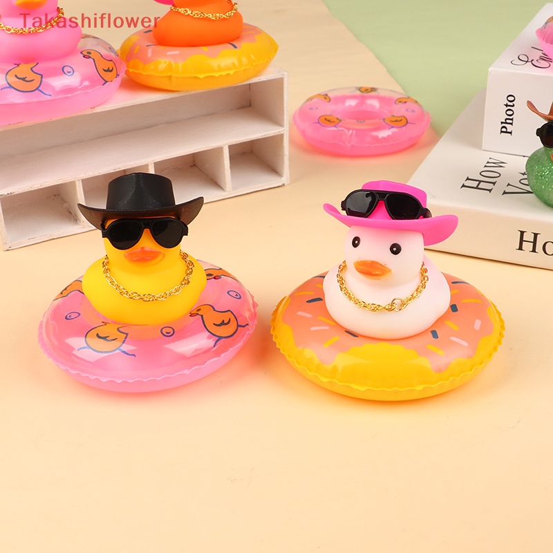 Vịt Cao Su Màu Vàng Dễ Thương Dùng Trang Trí Bảng Điều Khiển Xe Hơi