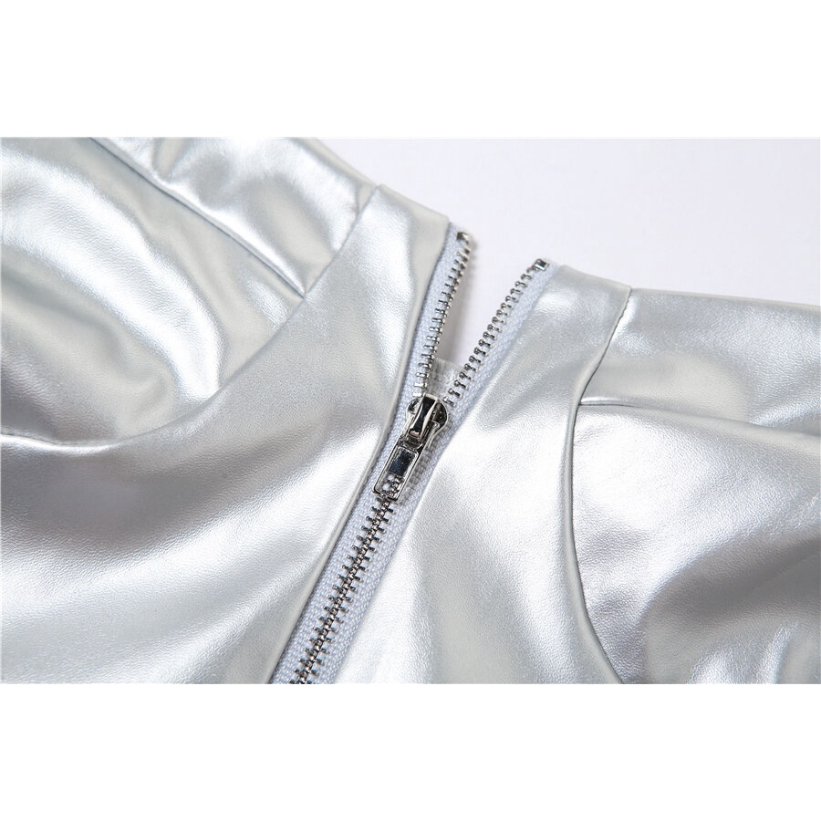 Kliou 2023 Áo Hai Dây Sát Nách Dây Đeo Mỏng Màu Trơn Có Khóa Kéo Phong Cách Hipster Đường Phố Cho Nữ