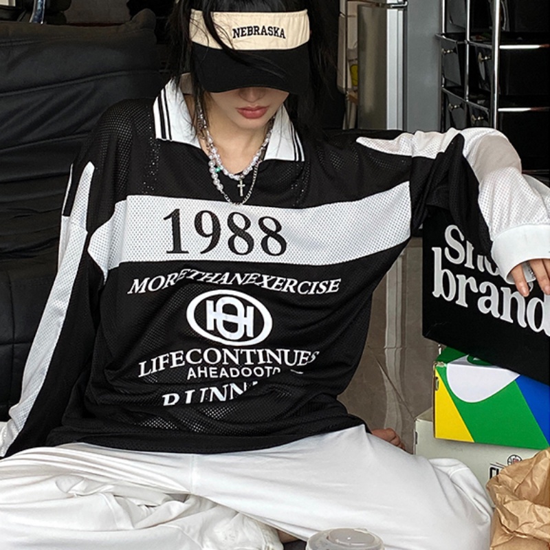 Áo Thun Tay Dài In Họa Tiết Năm Mới Phong Cách Mỹ Thời Trang Mùa Hè Dễ Phối Đồ