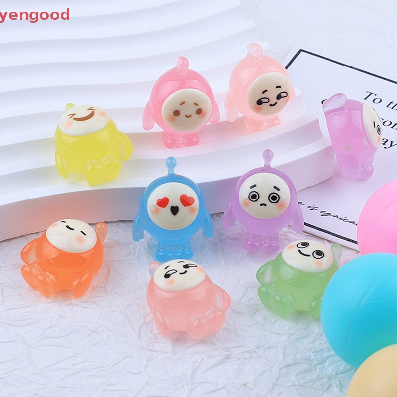 Set 5 Đồ trang trí Nhân Vật Hoạt Hình Bằng Nhựa Resin Phát Quang Trang Trí Sân Vườn / Xe Hơi