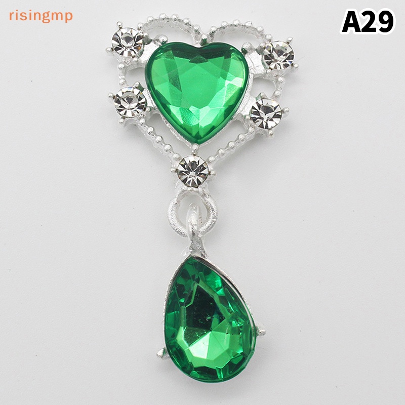 Ghim Cài Áo Bằng Kim Loại Acrylic 42 * 22mm Phối Đá Trang Trí Cho Tiệc Cưới DIY