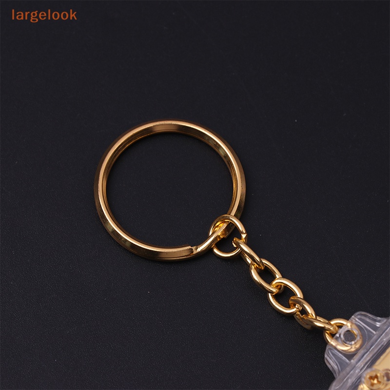 1 Móc Khóa Hình Vuông Mini Mạ Vàng