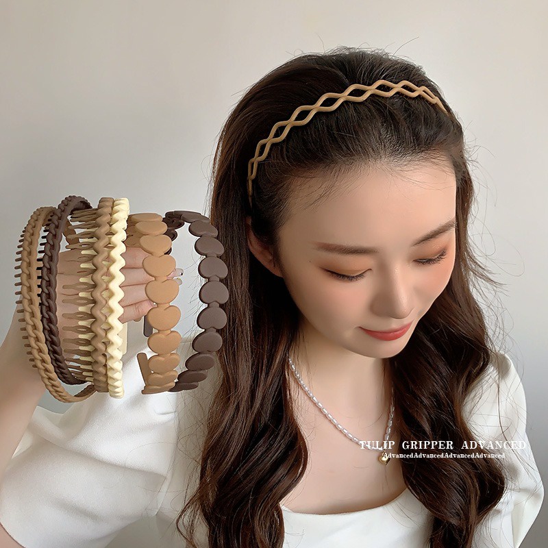 Bộ 4 Băng Đô Cài Tóc / Rửa Mặt Đơn Giản Thời Trang Mùa Hè 2023