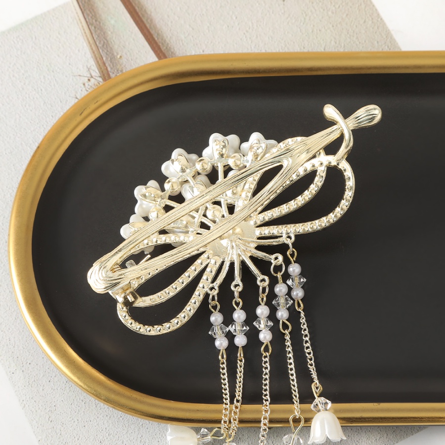 Kẹp Tóc Hình Hoa Đính Ngọc Trai Nhân Tạo Thời Trang