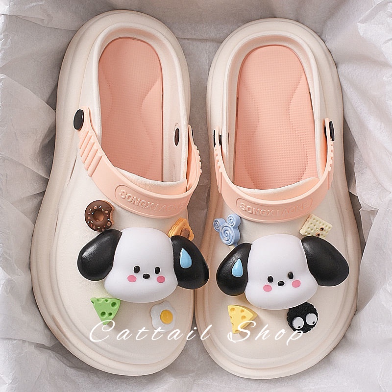 Cattail dép dép nữ dép bánh mì nữ dép bánh mì nữ Chống Trượt 051809