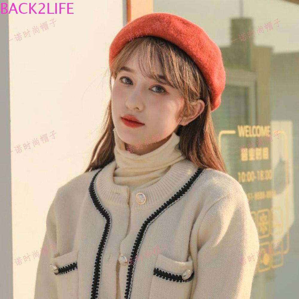 Nón Beret Len Thời Trang Anh Quốc Đơn Giản Cá Tính Cho Nữ 2life