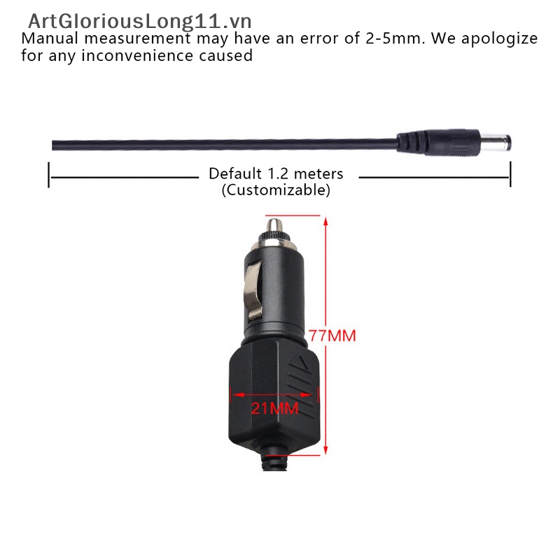 Dây Cáp Sạc DC 12V 2A Chuyên Dụng Cho Máy Ghi Âm Xe Hơi