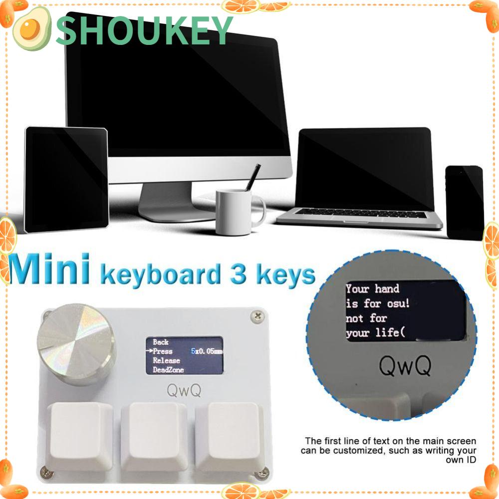 Bàn Phím Chơi Game SHOUKEY 3 Phím Trục Đỏ Với Màn Hình Màu OSU O3C