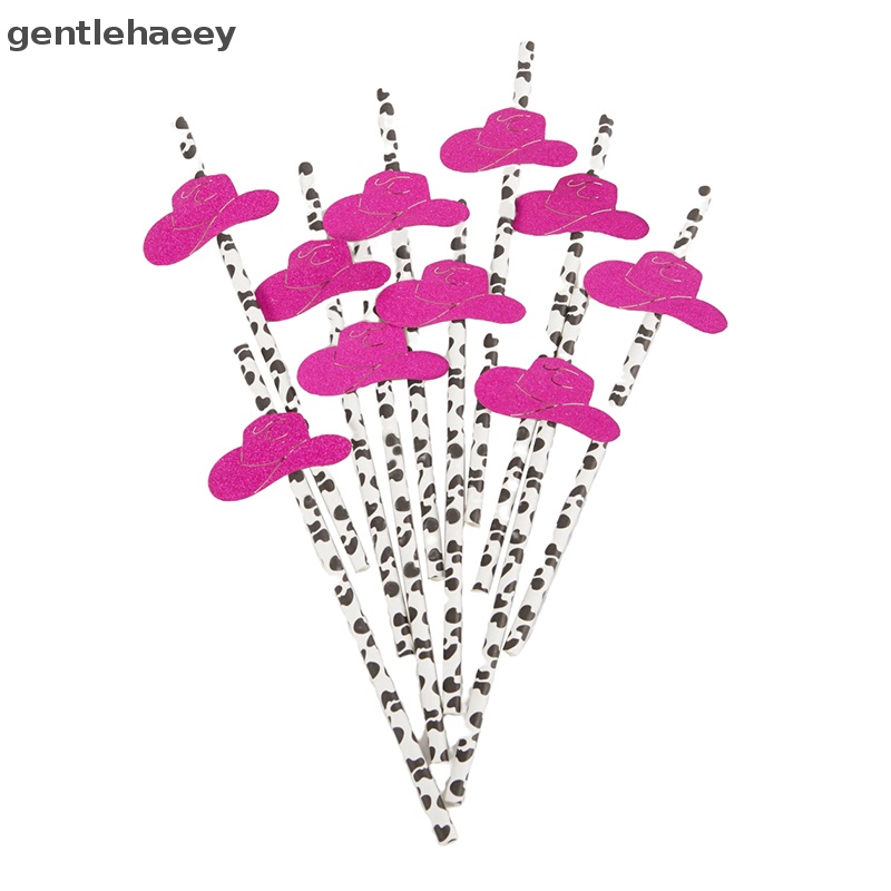 Bộ 10 Ống Hút Giấy Dùng Trang Trí Tiệc Cưới