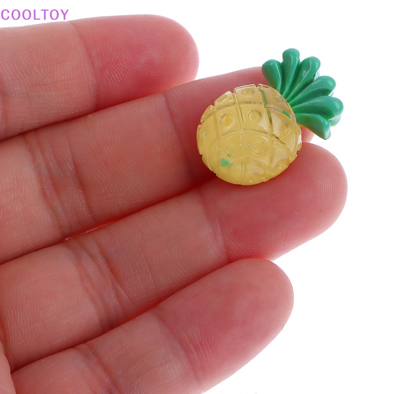 Cooltoy Set 20 Miếng Dán Resin Hình Trái Dứa DIY Dễ Thương Cho Điện Thoại Di Động