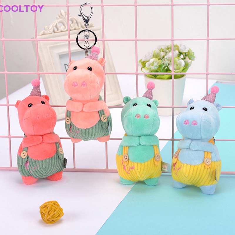 Móc Khóa Hình Hà Mã Nhồi Bông Dễ Thương