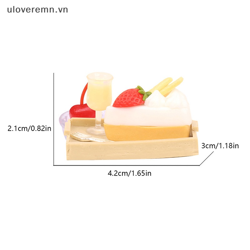 1 Bộ Đồ Dùng Trang Trí Nhà Búp Bê 1: 12 Hình Hộp Sữa / Bánh Kem / Dâu Tây Lắc Vòng Độc Đáo Xinh Xắn