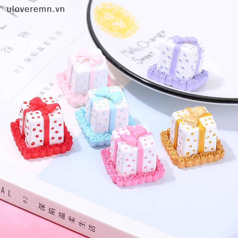 Uloveremn Mô Hình Bánh Kem mini Tỉ Lệ 1: 12 Trang Trí Nhà Búp Bê