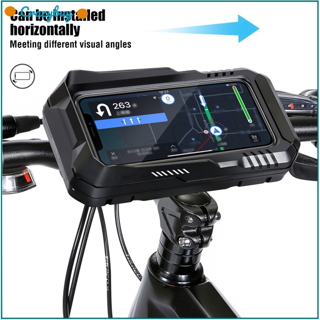 Cr Túi Đựng Điện Thoại 4.7-6.7 Inch Gắn Tay Lái Xe Đạp Chống Thấm Nước Có Thể Chạm Màn Hình Cảm Ứ