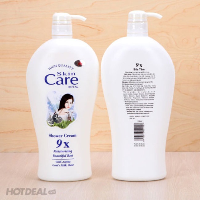 Sữa tắm dê care thái lan 1200ml dưỡng da trắng sáng dưỡng ẩm