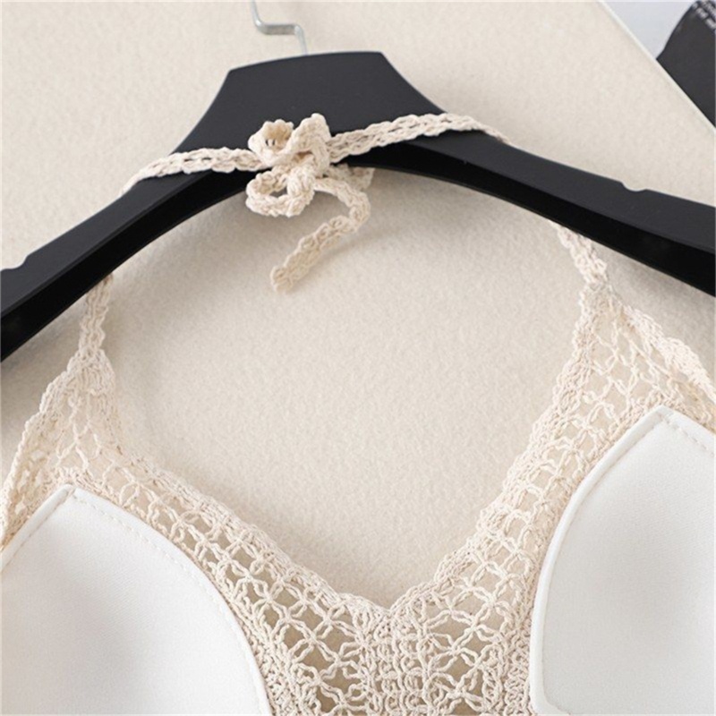 Áo Hai Dây Dệt Kim Dáng Ngắn Thời Trang Mùa Hè Cho Nữ